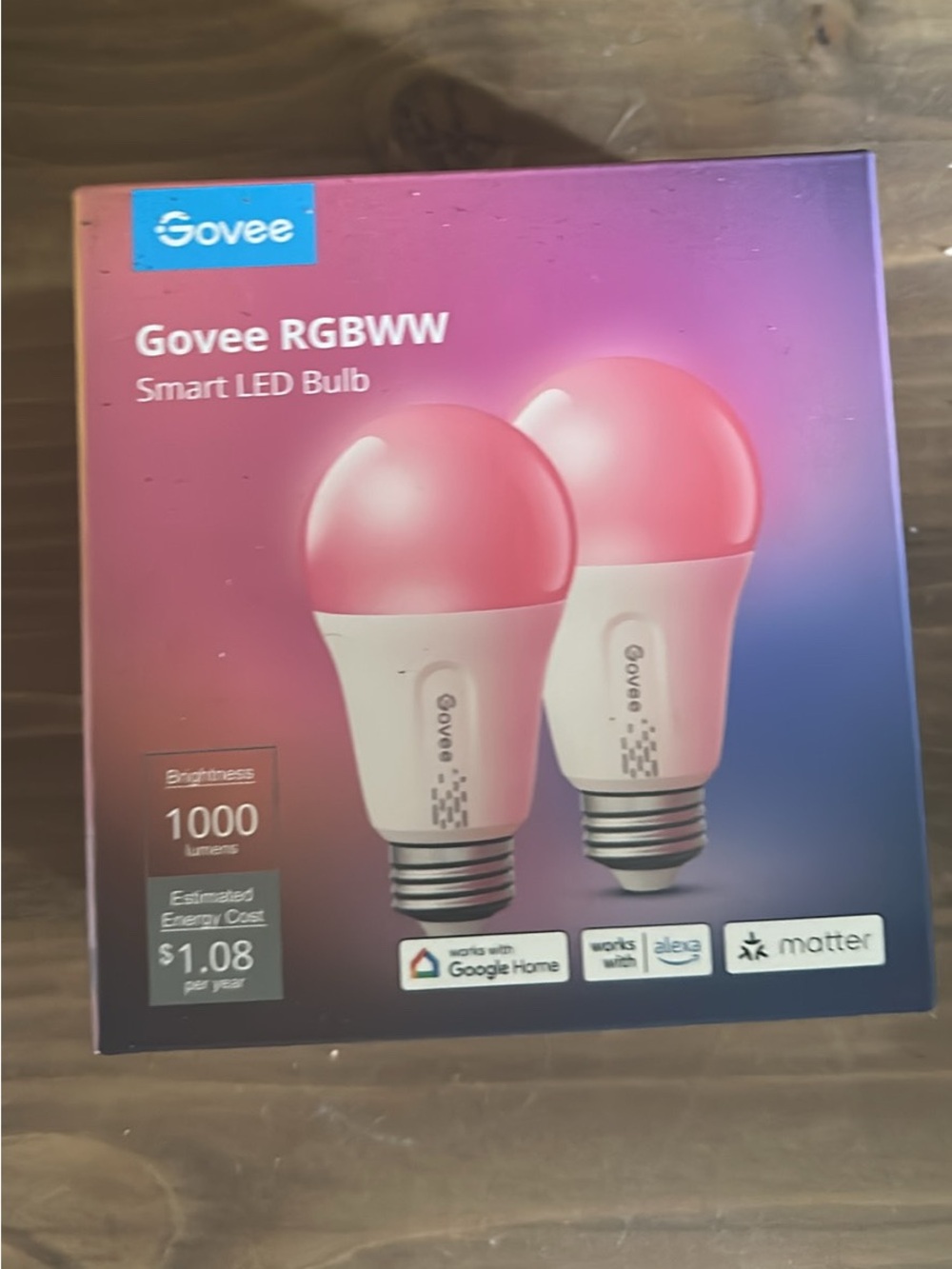 Govee RGBWW Smart LED Bulb - 2 pack